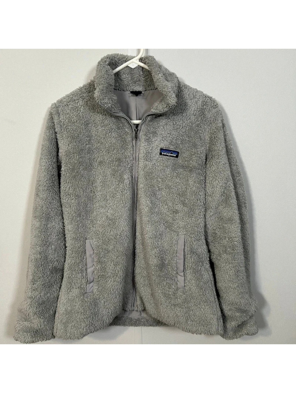Patagonia Women’s Gray Fleece Full Zip Jacket Size M Cozy Sherpa